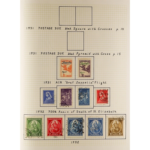 648 - HUNGARY 1871 - 1944 COLLECTION of 1000+ mostly mint stamps, many sets, 'back of the book' with occup... 