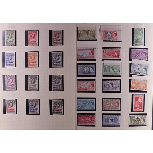 65 - COMMONWEALTH 1953 - 1970 COLLECTION in six spring back albums, of mint (much never hinged) and fine ... 