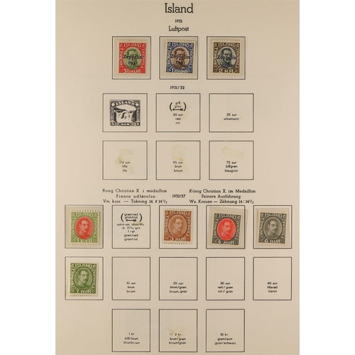 657 - ICELAND 1931 - 1947 MINT / MUCH NEVER HINGED MINT collection of sets & miniature sheets. Facit stc S... 