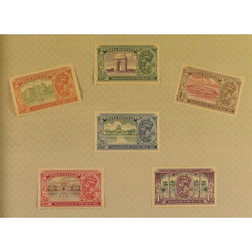 670 - INDIA 1954 STAMP CENTENARY SOUVENIR ALBUM issued by the Indian Posts & Telegraphs Department, includ... 