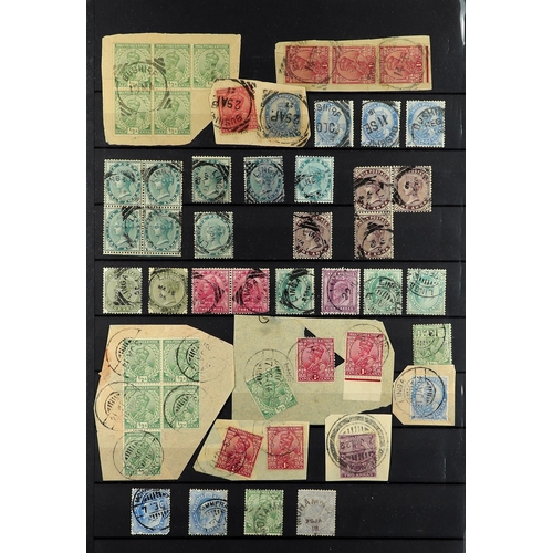 677 - INDIA INDIA USED IN PERSIA collection of 128 Indian QV to KGV stamps with Persian postmarks, with AB... 