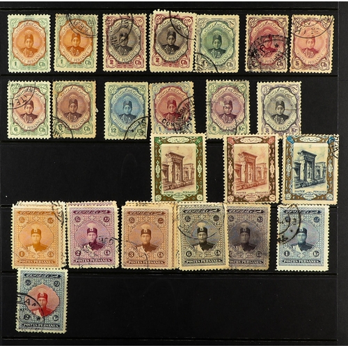 699 - IRAN/PERSIA 1870's-1970's MOSTLY USED COLLECTION with the strength in the late 19th Century to early... 