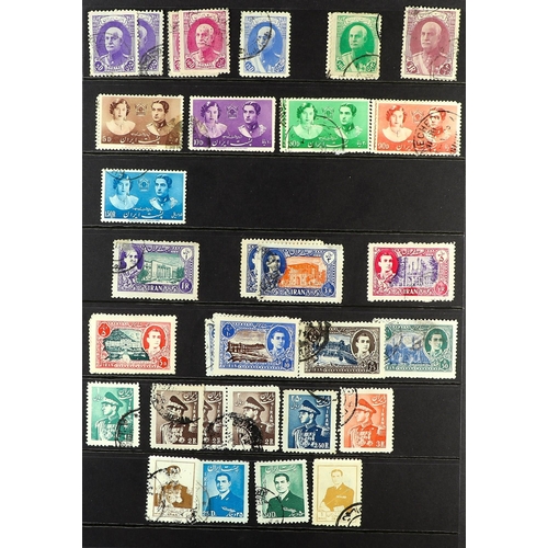 699 - IRAN/PERSIA 1870's-1970's MOSTLY USED COLLECTION with the strength in the late 19th Century to early... 