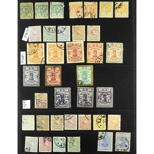 699 - IRAN/PERSIA 1870's-1970's MOSTLY USED COLLECTION with the strength in the late 19th Century to early... 