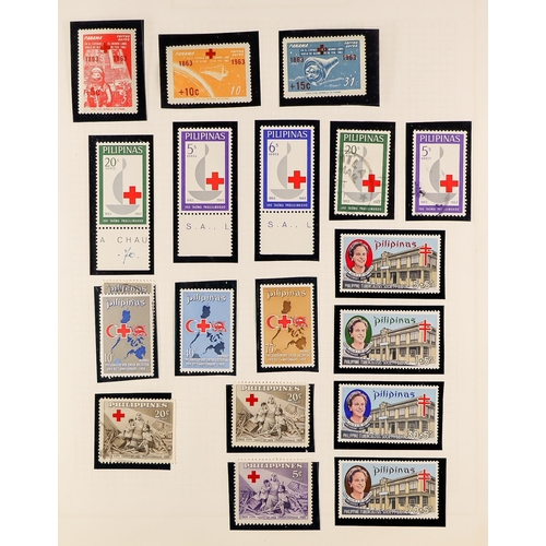 70 - RED CROSS / RED CRESCENT COLLECTION of mint / never hinged mint & used stamps, miniature sheets, boo... 