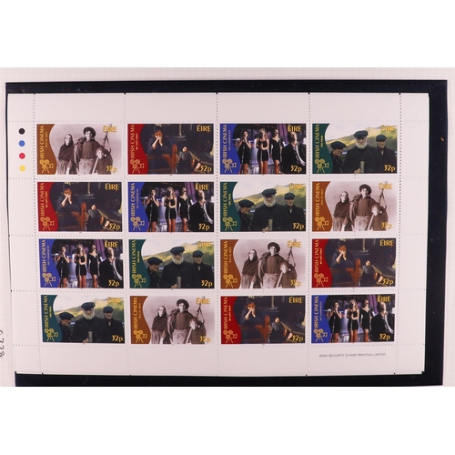 713 - IRELAND 1988-2002 SHEETLETS NEVER HINGED MINT COLLECTION in album, stc 1,150 Euro. (85+ sheetlets) L... 