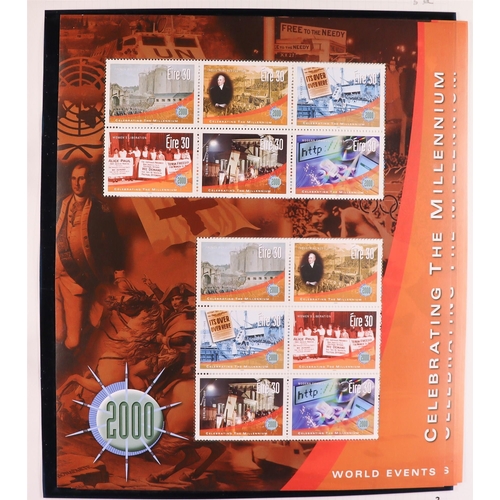 713 - IRELAND 1988-2002 SHEETLETS NEVER HINGED MINT COLLECTION in album, stc 1,150 Euro. (85+ sheetlets) L... 