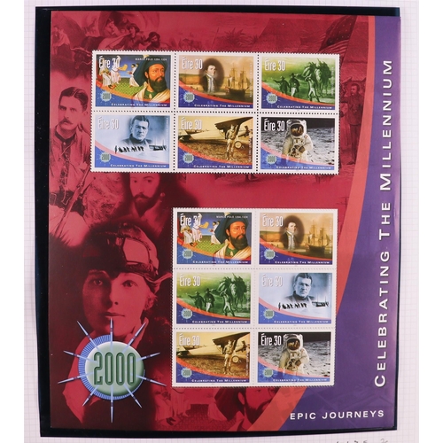 713 - IRELAND 1988-2002 SHEETLETS NEVER HINGED MINT COLLECTION in album, stc 1,150 Euro. (85+ sheetlets) L... 