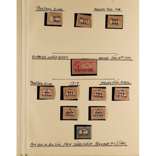 726 - ITALY 1918 - 1938 OCCUPATION OF AUSTRIA Collection of around of 140 stamps and 7 covers. Lot 726 [c]