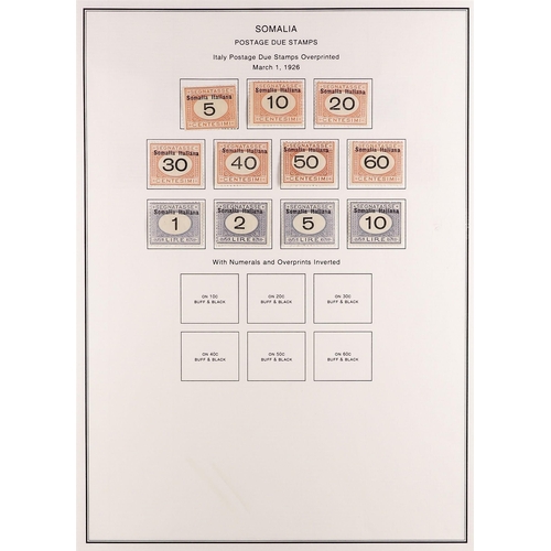 734 - ITALIAN COLONIES SOMALIA POSTAGE DUE 1923 - 1934 collection of 31 mint stamps incl. 1923 surcharged ... 