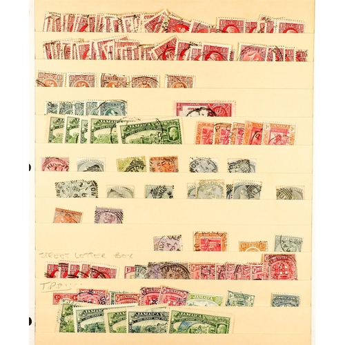 739 - JAMAICA CANCELLATIONS COLLECTION. Chiefly 1900's to 1920's stamps, selected for cds postmarks incl R... 