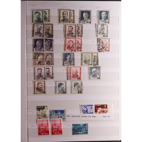 741 - JAPAN 1872-2011 COLLECTION in 17 albums & stockbooks, mint (later issues never hinged) & used stamps... 