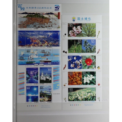 741 - JAPAN 1872-2011 COLLECTION in 17 albums & stockbooks, mint (later issues never hinged) & used stamps... 