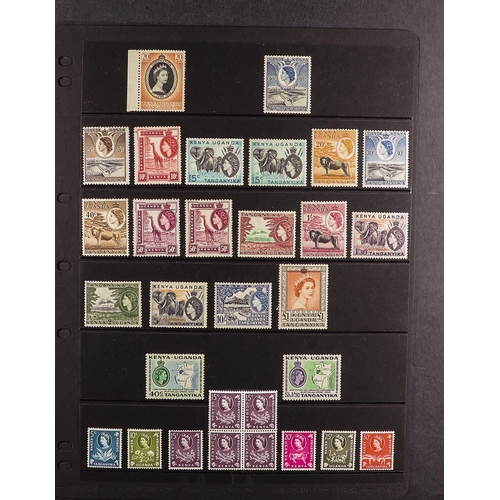 748 - K.U.T. 1935 - 1962 COLLECTION of around 150 mint / some never hinged mint stamps on protective pages... 