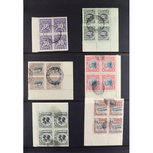 772 - LIBERIA 1906 & 1909 PICTORIALS collection includes proofs with frame & centre-only proofs, colour tr... 