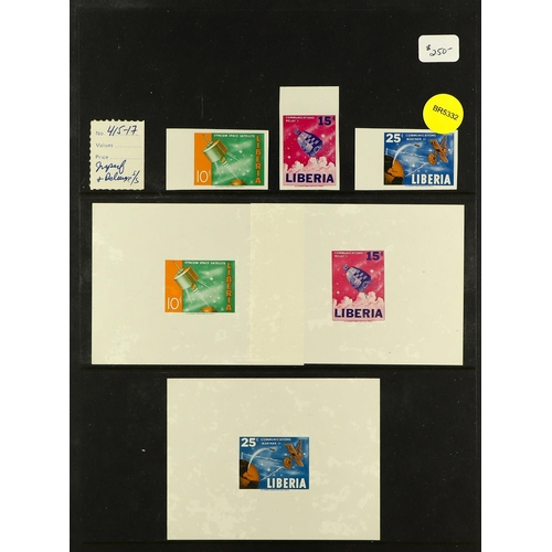 774 - LIBERIA 1952 - 1980 IMPERFORATE sets and miniature sheets collection, priced to sell $4,000+ (61 sta... 