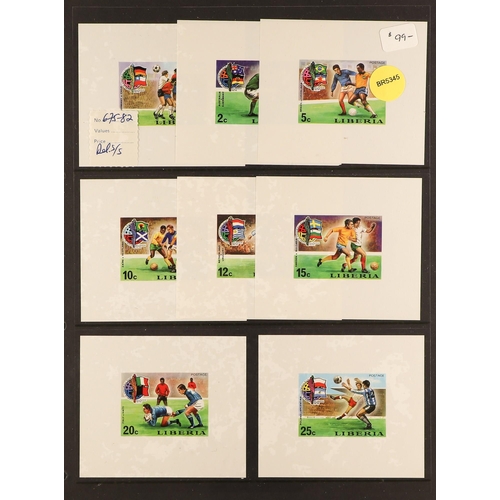 774 - LIBERIA 1952 - 1980 IMPERFORATE sets and miniature sheets collection, priced to sell $4,000+ (61 sta... 