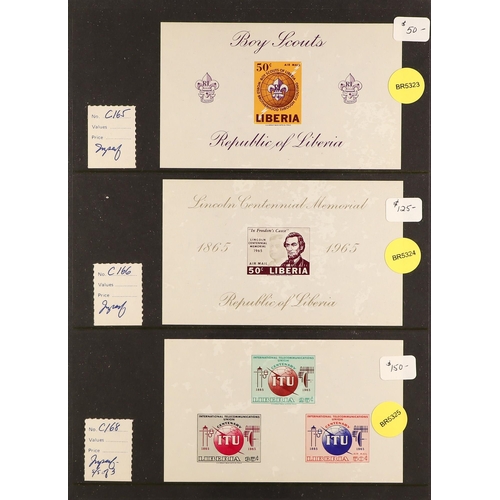 774 - LIBERIA 1952 - 1980 IMPERFORATE sets and miniature sheets collection, priced to sell $4,000+ (61 sta... 