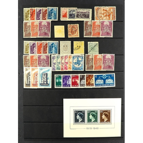 777 - LUXEMBOURG 1859 - 1957 small group of mint, never hinged mint & used stamps group, includes 1859-63 ... 