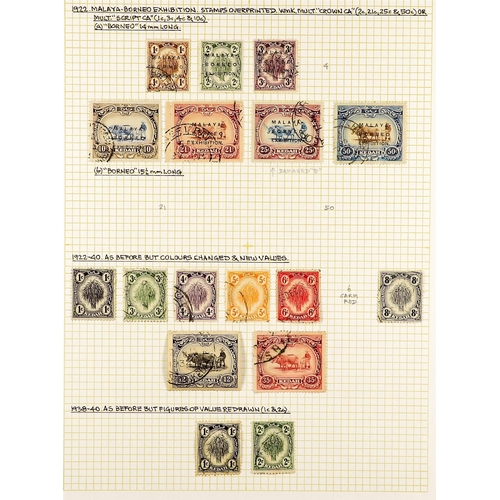 794 - MALAYA STATES KEDAH 1912 - 1965 COLLECTION of around 130 very fine used stamps, on album pages, note... 