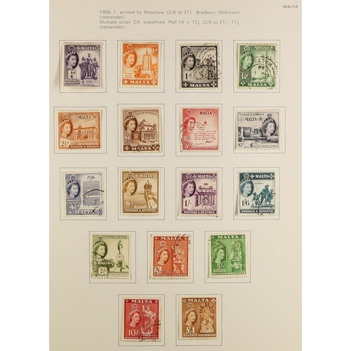 820 - MALTA 1882-1988 COMPREHENSIVE COLLECTION in two albums, mint & used, includes 1926 opts set mint, 19... 