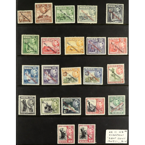 821 - MALTA 1885-2000's MOSTLY USED COLLECTION on stock pages, includes 1886 5s used, 1899-1901 set used, ... 