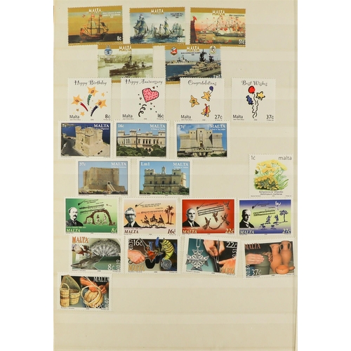 826 - MALTA 1953 - 2013 NEVER HINGED MINT collection in 2 albums, appears complete for sets, miniature she... 