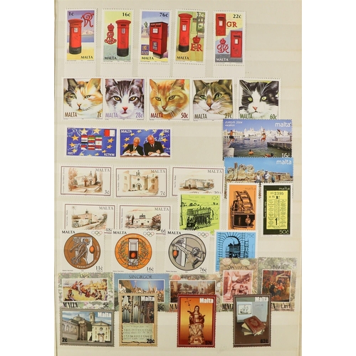 826 - MALTA 1953 - 2013 NEVER HINGED MINT collection in 2 albums, appears complete for sets, miniature she... 