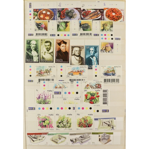 826 - MALTA 1953 - 2013 NEVER HINGED MINT collection in 2 albums, appears complete for sets, miniature she... 