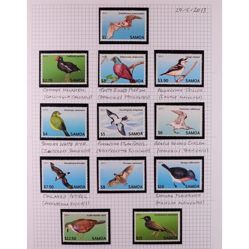 83 - BIRDS 1940's-2010's world collection written up in 22 albums, includes loads of complete sets, mini-... 