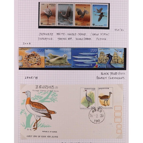 83 - BIRDS 1940's-2010's world collection written up in 22 albums, includes loads of complete sets, mini-... 