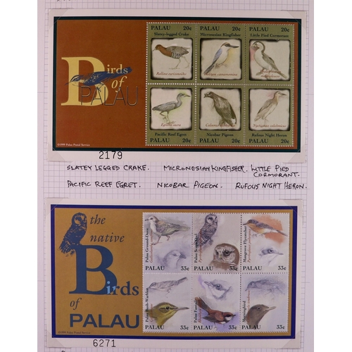 83 - BIRDS 1940's-2010's world collection written up in 22 albums, includes loads of complete sets, mini-... 