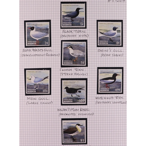 83 - BIRDS 1940's-2010's world collection written up in 22 albums, includes loads of complete sets, mini-... 