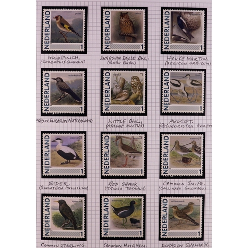 83 - BIRDS 1940's-2010's world collection written up in 22 albums, includes loads of complete sets, mini-... 