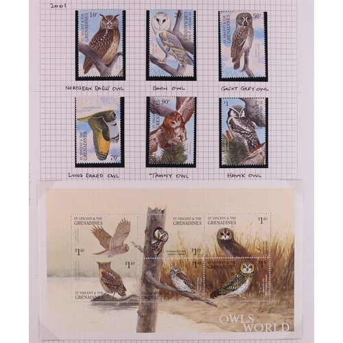 83 - BIRDS 1940's-2010's world collection written up in 22 albums, includes loads of complete sets, mini-... 