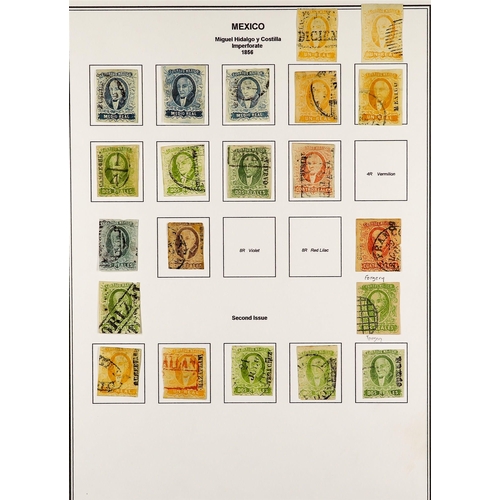 831 - MEXICO 1856 - 1868 'CLASSICS' ISSUES COLLECTION of around 100 mint & used stamps with a degree of sp... 