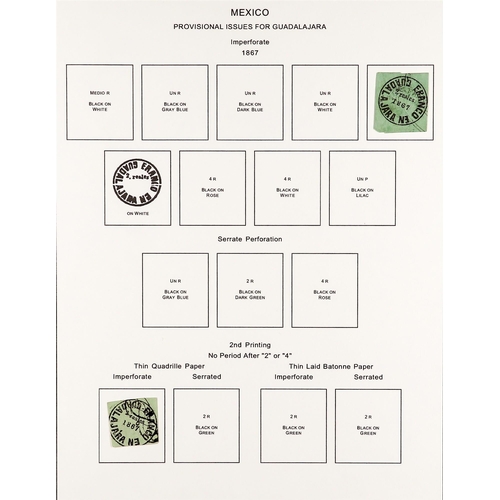 831 - MEXICO 1856 - 1868 'CLASSICS' ISSUES COLLECTION of around 100 mint & used stamps with a degree of sp... 