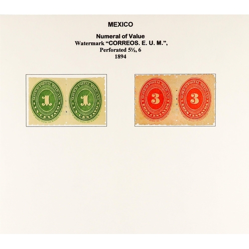 832 - MEXICO 1872 - 1910 EXTENSIVE COLLECTION of over 300 mint & used stamps with a degree of specialisati... 