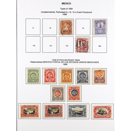 832 - MEXICO 1872 - 1910 EXTENSIVE COLLECTION of over 300 mint & used stamps with a degree of specialisati... 