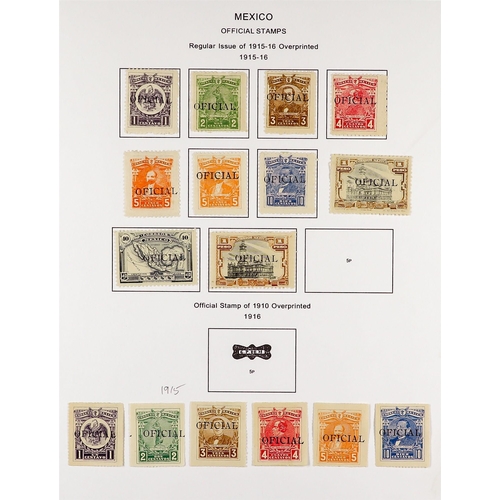 834 - MEXICO 1913 - 1916 CIVIL WAR COLLECTION of around 300 mint stamps on pages, comprehensive with Sonor... 