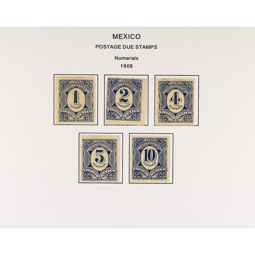 835 - MEXICO OFFICIALS 1894 - 1911 COLLECTION of 110+ mint & used stamps on album pages, note 1894 blue Hi... 