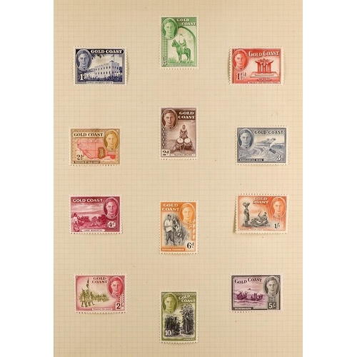 84 - BRITISH COMMONWEALTH COLLECTION 1937-1955 mint & used stamps in album, includes (all mint) Aden 1939... 