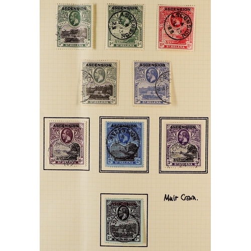 85 - COMMONWEALTH several old Harmers auction lots from the 1990's, includes Ascension 1922 set used, Aus... 