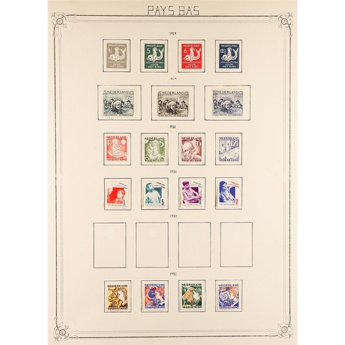 865 - NETHERLANDS 1921 - 1939 MINT SETS collection on album pages, Michel €3000+ (110+ stamps) Lot 865 [b]