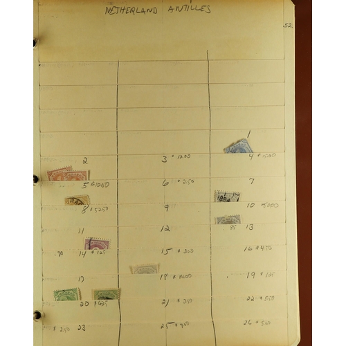 869 - NETHERLANDS DEALERS STOCK IN 3 BINDERS, INCL. COLONIES. 1852 - 2000's an extensive holding of 5000+ ... 