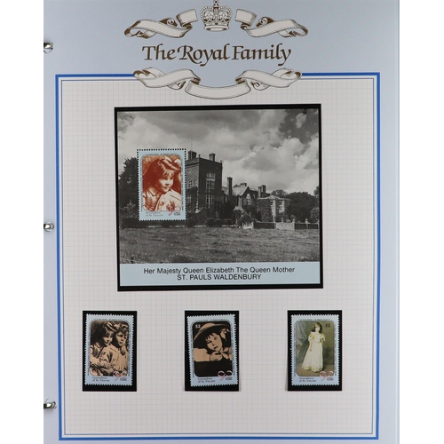 89 - ROYAL FAMILY & EVENTS 1937-2002 world collection of never hinged mint stamps, mini-sheets & sheetlet... 