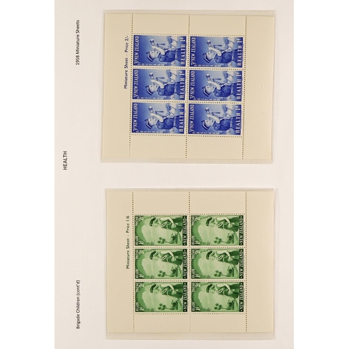 890 - NEW ZEALAND 1920 - 1966 NEVER HINGED MINT collection in album, some semi-specialisation incl shades,... 