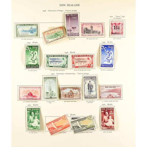 892 - NEW ZEALAND 1936 - 1947 MINT COLLECTION, MUCH 'BACK OF THE BOOK' complete for the regular postal iss... 