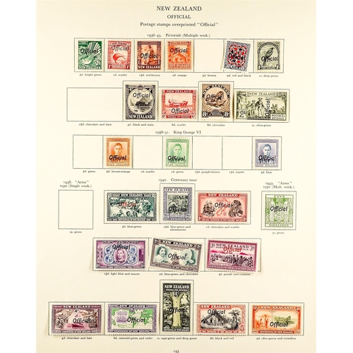 892 - NEW ZEALAND 1936 - 1947 MINT COLLECTION, MUCH 'BACK OF THE BOOK' complete for the regular postal iss... 