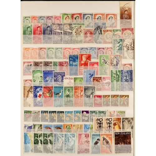 895 - NEW ZEALAND 1937 - 1999 USED COLLECTION extensive, on protective pages, chiefly sets but also semi-s... 